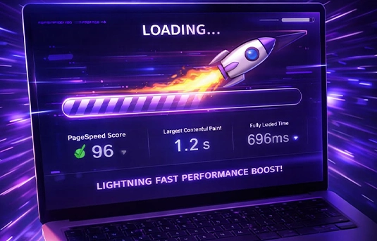 Lightning-fast loading speed